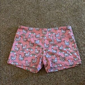 Size 8 or M IAB MFG unicorn booty shorts!